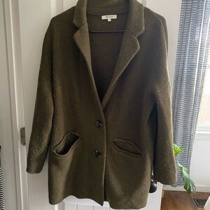 Madewell Olive Green Blazer Coat